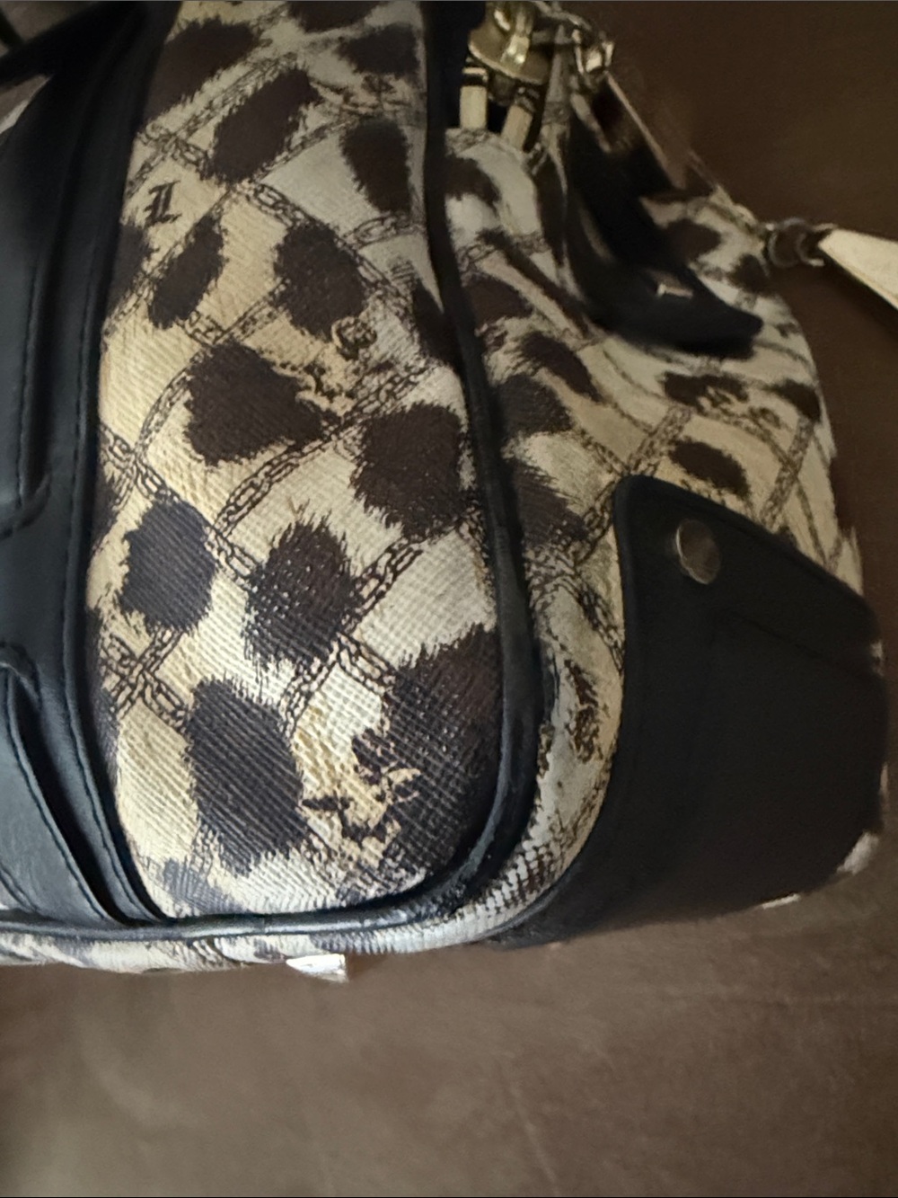 RARE L.A.M.B. by Gwen Stefani Leopard Print Shoulder Bag Tote - Picture 14 of 14
